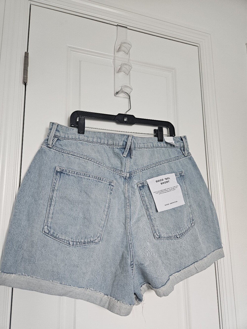 NWT Good American Size 15 Good '90s Shorts in Indigo872 $99 - Picture 7 of 12